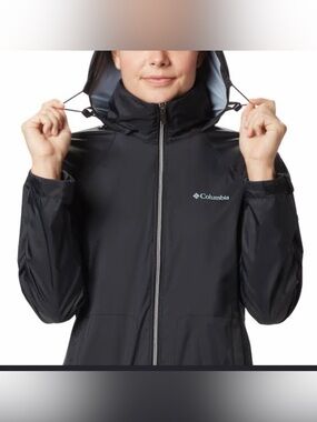 Columbia Women's Black Hooded Waterproof Ski Jacket